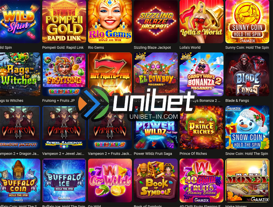 unibet Games and Providers